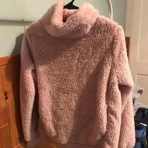 Super Soft Fuzzy Pink Sweatshirt